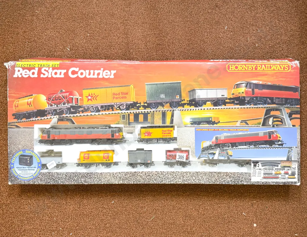 Hornby Boxed R948 Electric Train Set Red Star Courier Image 1++