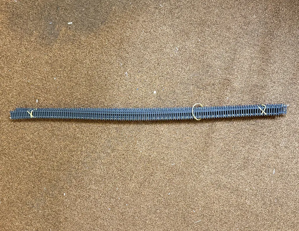 Lima Six Long Length (90cm) Track Pieces and Two Atlas Turnouts Image 1++