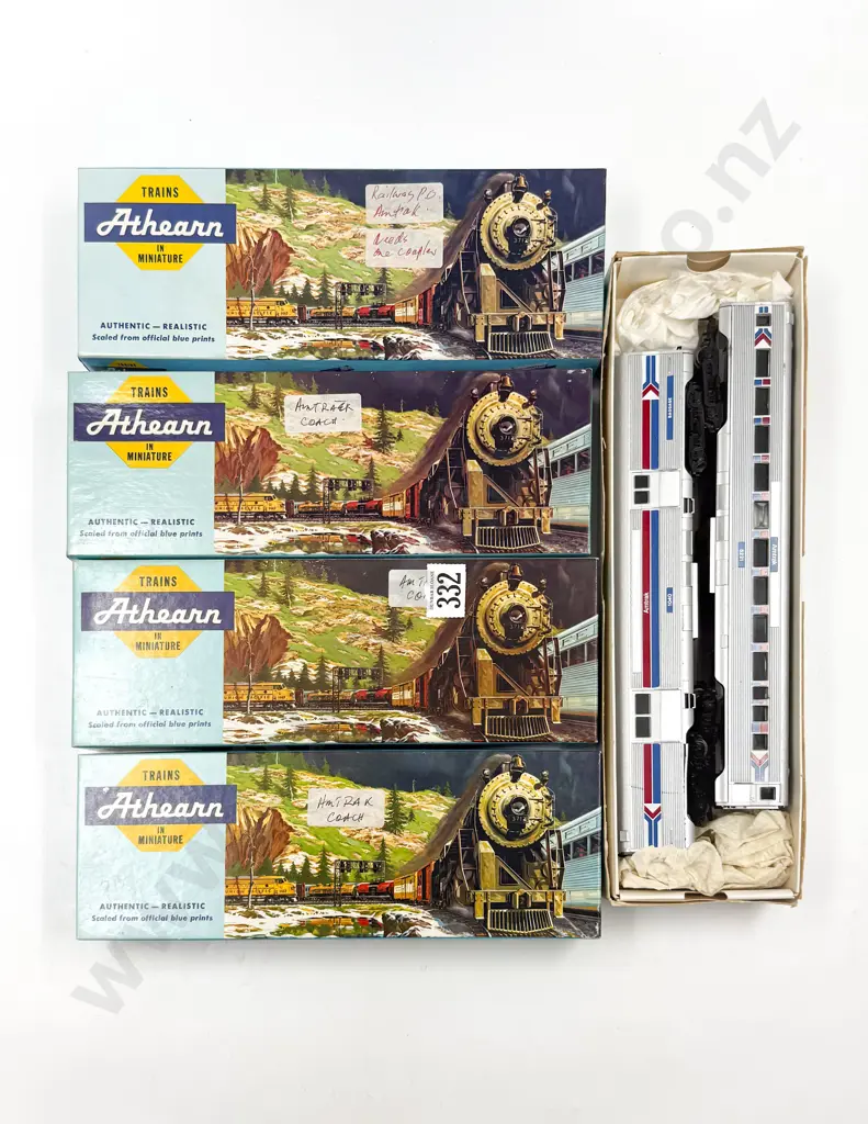 Athearn Six Boxed Completed Amtrak Coaches Image 1++