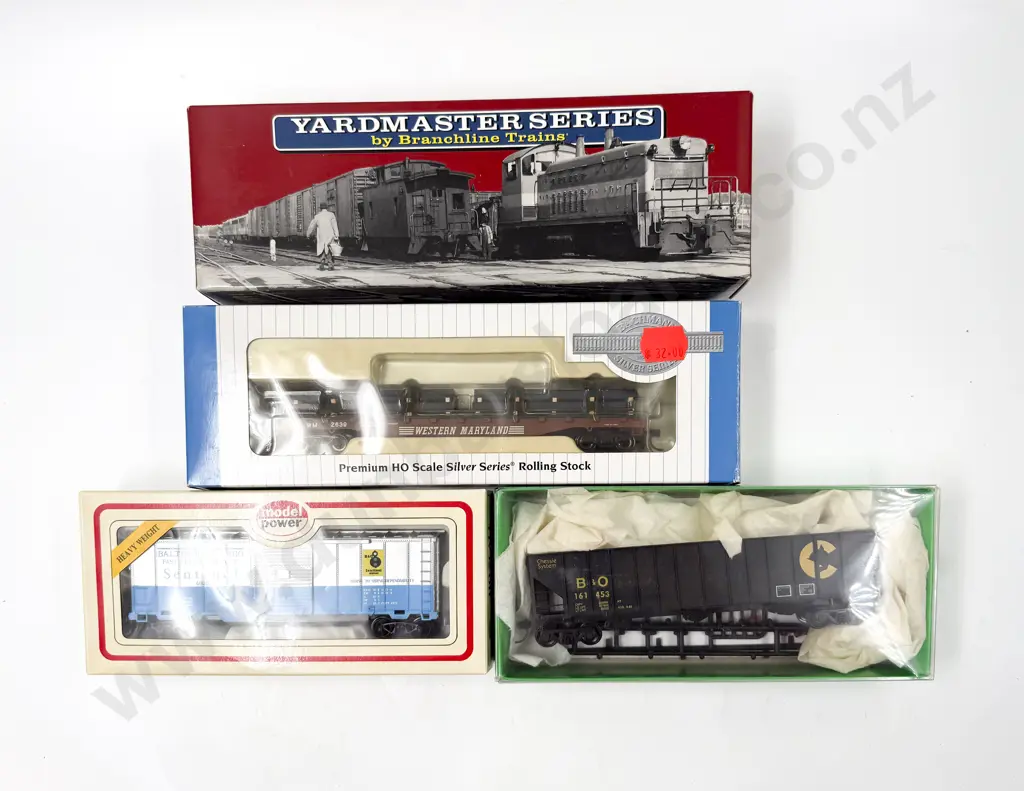 Mixed Manufacture Seven Boxed American Railways Rolling Stock Wagons Image 1++