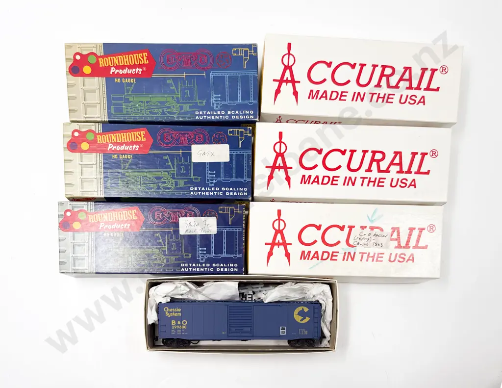 CCURail and Roundhouse Boxed Seven Completed Kit Rolling Stock Wagons Image 1++