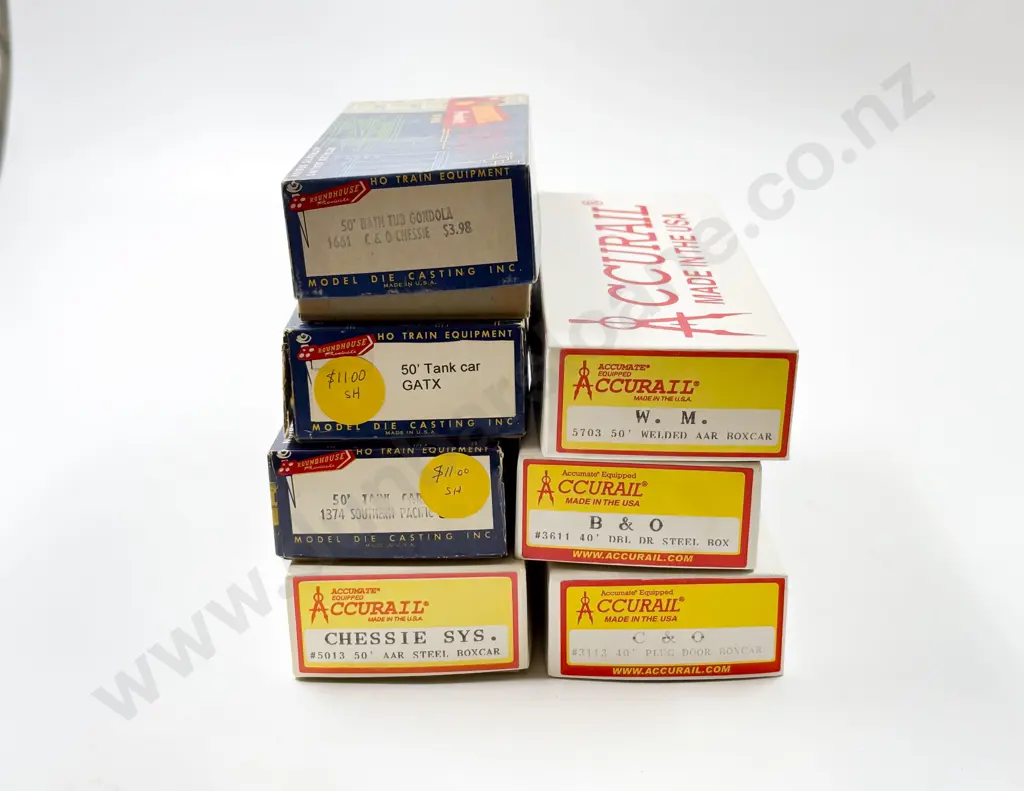 CCURail and Roundhouse Boxed Seven Completed Kit Rolling Stock Wagons Image 1++