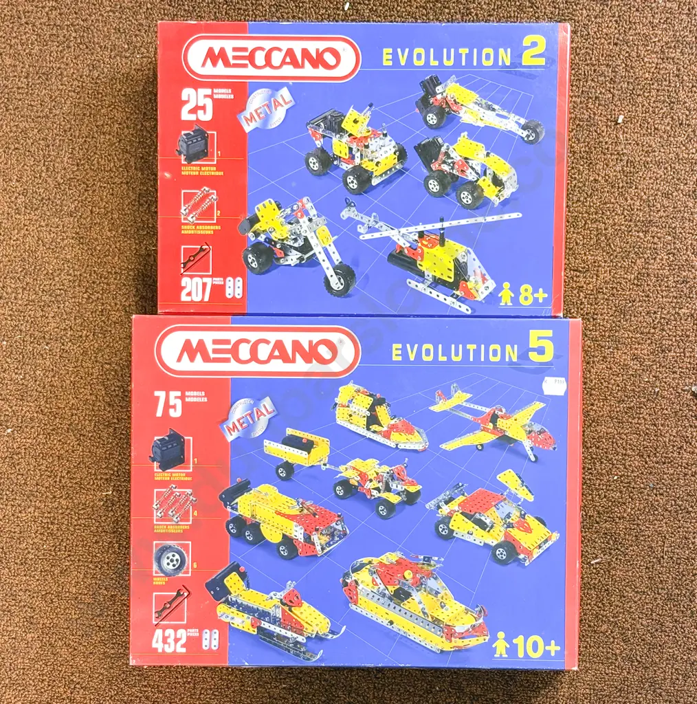 Meccano Boxed as New Evolution 2 and 5 Image 1++