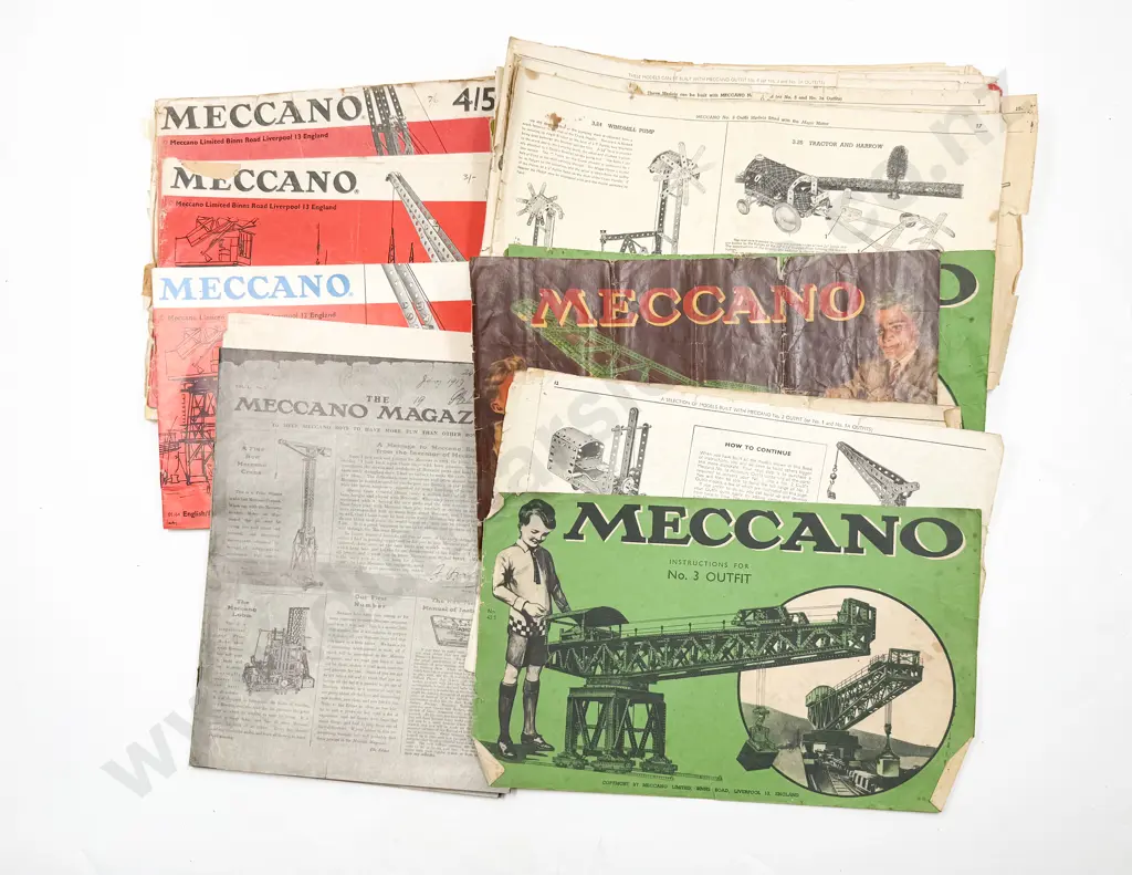 Meccano Instruction Booklets 0-1 2/3 4/5/6 and bundle of part booklets Image 1++