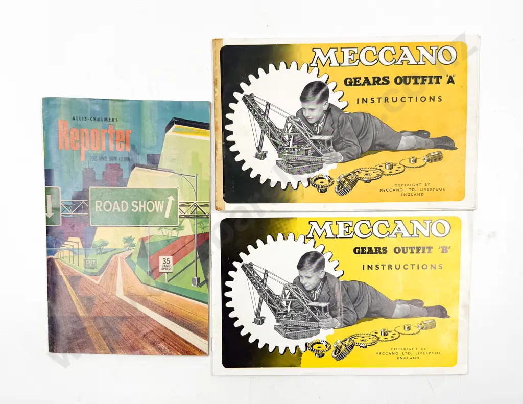 Vintage Boxed Meccano Gears Outfit A Box with Qty Gears Image 1++