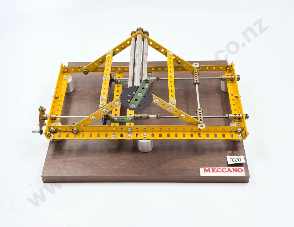 Meccano Constructed Plate Straightening Device Image 1++