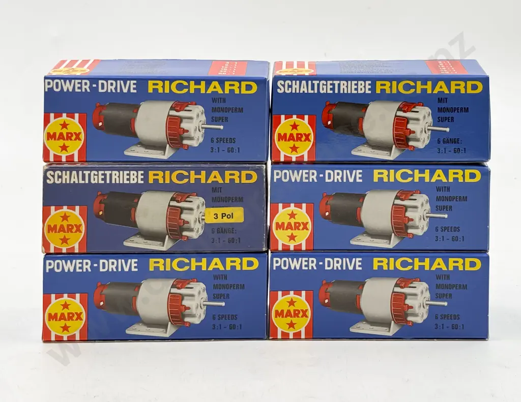 Marx Boxed Six Power Drive Richard 6 Speed Motors Image 1++