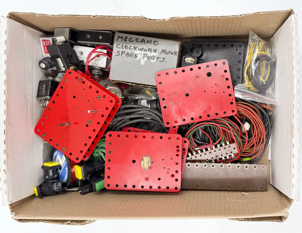 Mixed Lot of Electrical Wiring Switches and Switch Box with Motor Parts Image 1++