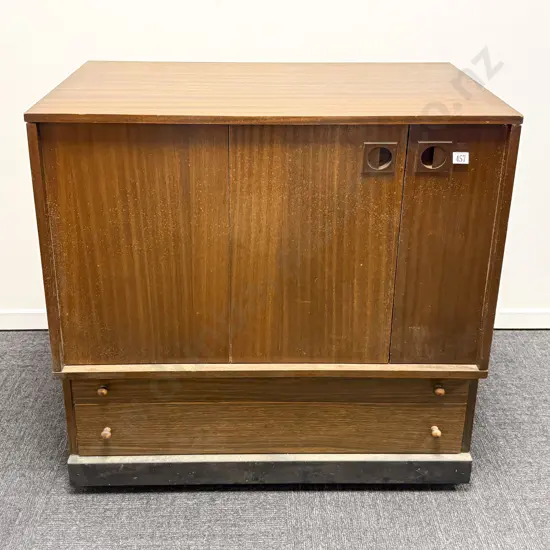 Nine Fitted Drawer Meccano Storage Chest constructed from a TV Cabinet