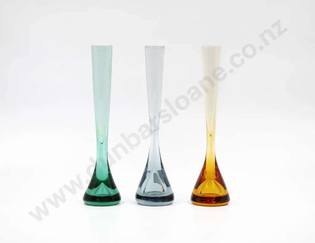 Whitefriars Three Elongated Specimen Vases Image 1++