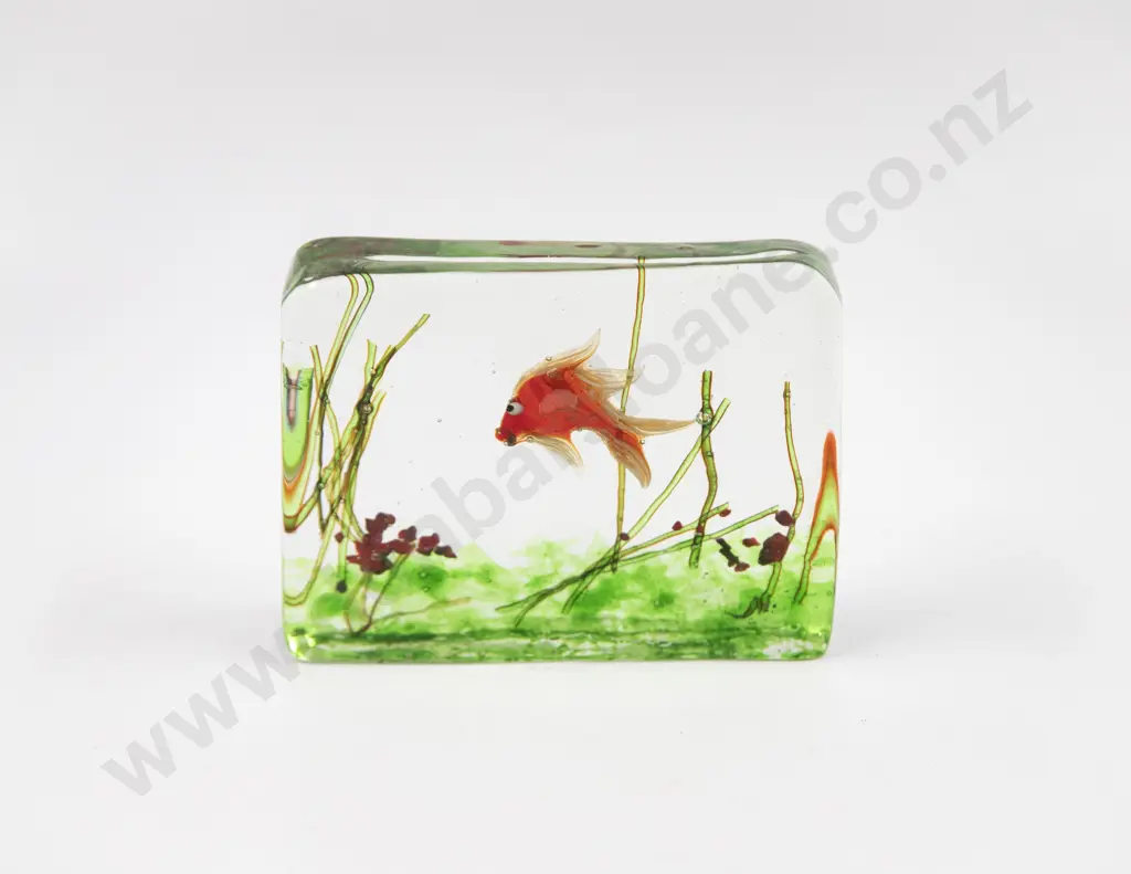 Mid C20th Murano Glass Underwater Paperweight Image 1++