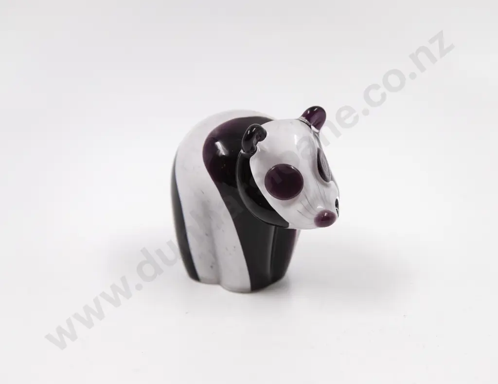 Wedgwood Mid C20th Glass Panda Ornament Image 1++