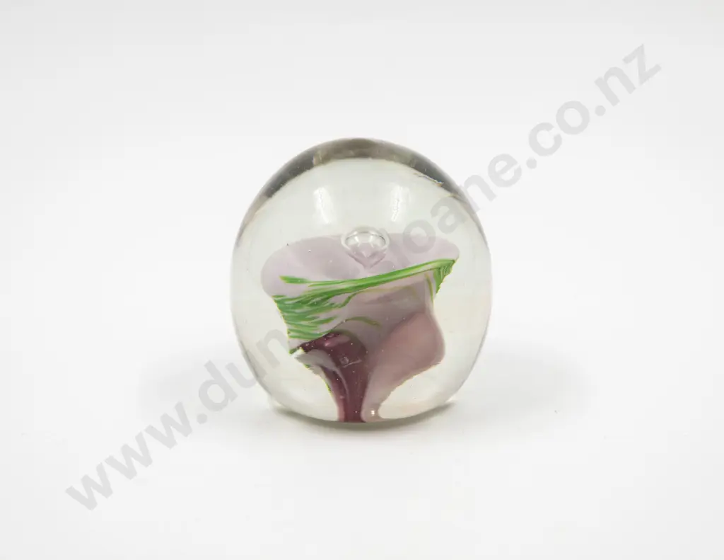NZ Peter Raos Glass Paperweight Image 1++