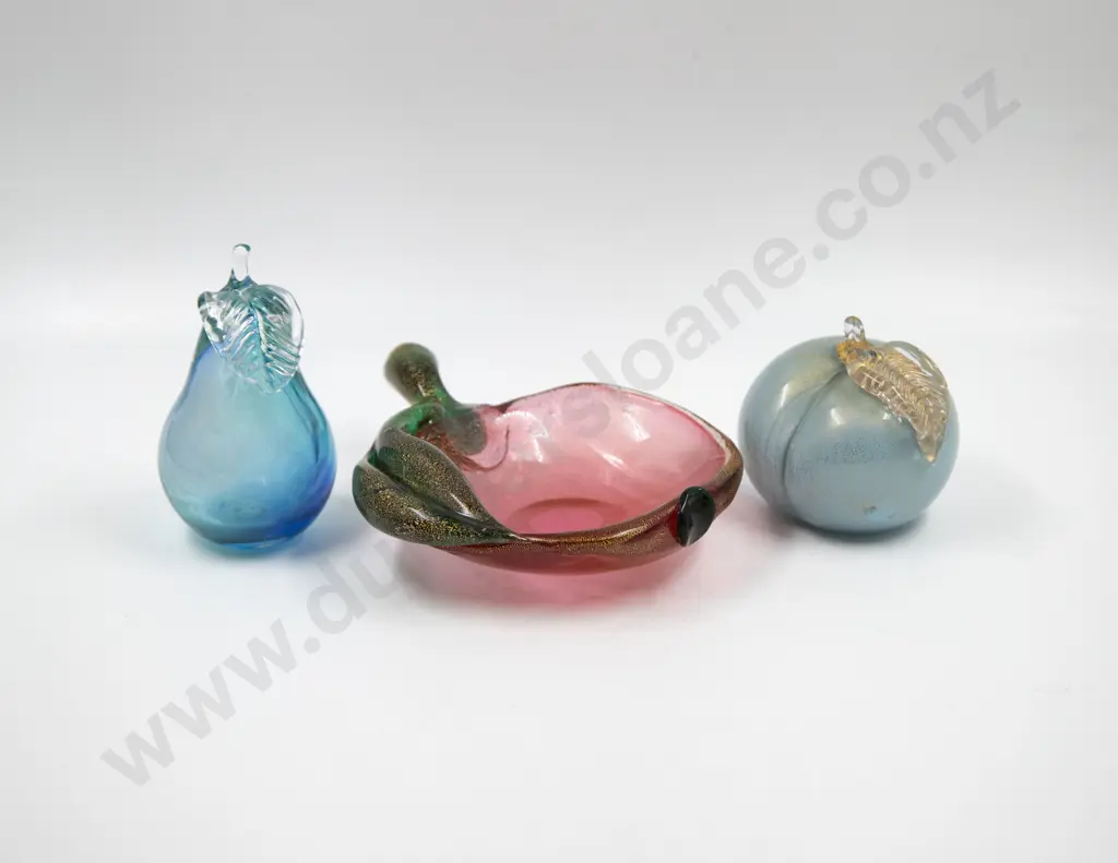 Italian Mid C20th Glass Apple & Pear Forms Image 1++