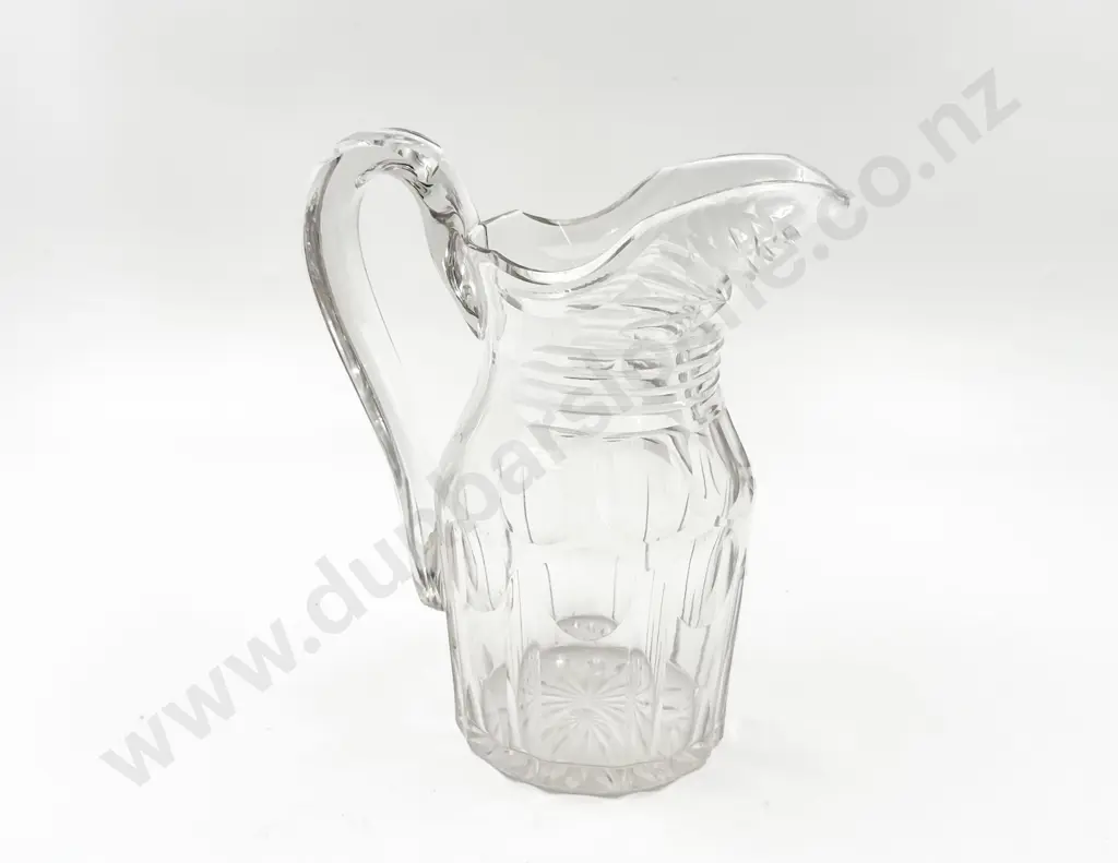C19th Cut Glass Water Jug Image 1++