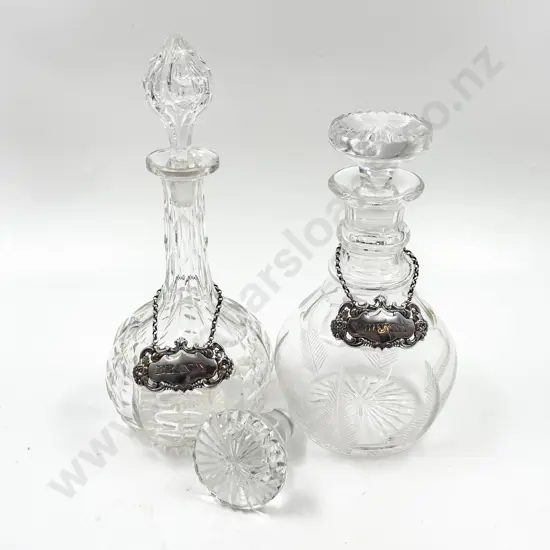 Mid C20th Stuart Crystal Decanter & Victorian Decanter