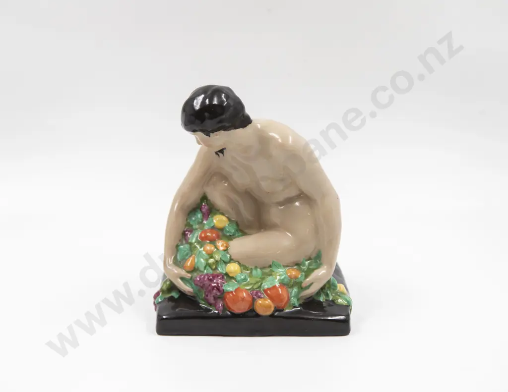 Art Deco Unidentified Ceramic Nude Figure Signed Bouzaine Image 1++