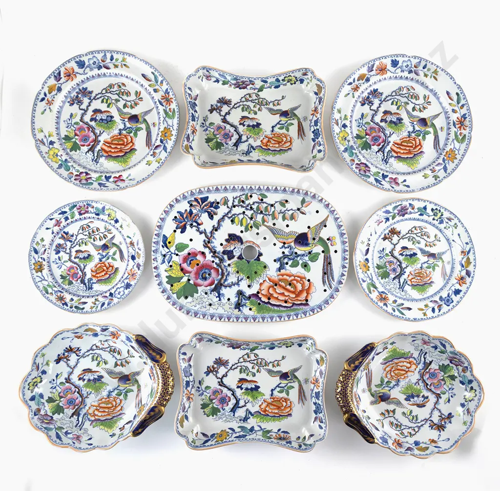 Mid C19th English Davenport Ironstone China Dinner Ware Image 1++