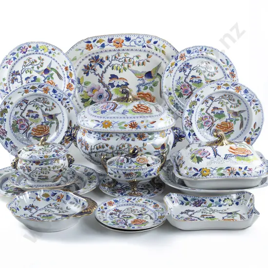 Mid C19th English Davenport Ironstone China Dinner Ware
