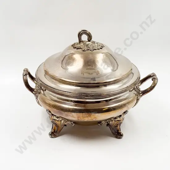 C19th Victorian S/Plate Circular Covered Tureen