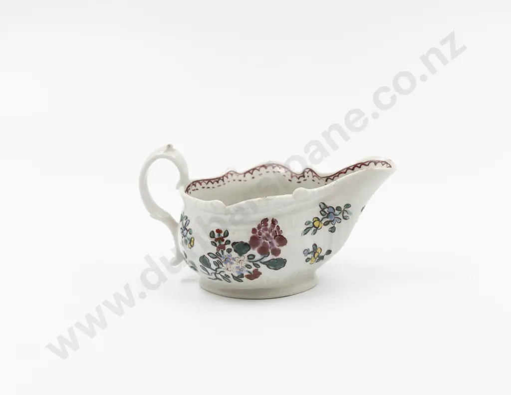 Late C18th Liverpool Silver Shape Gravy Boat Image 1++