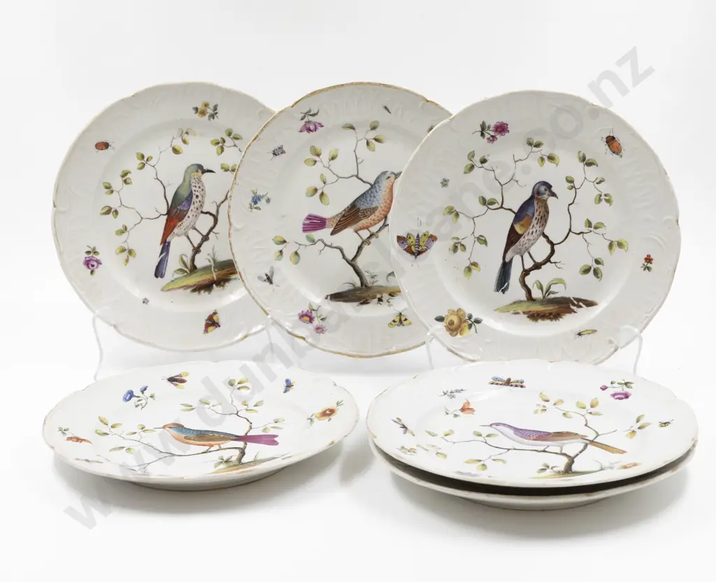 Set of Six C19th Meissen Dessert Plates Image 1++