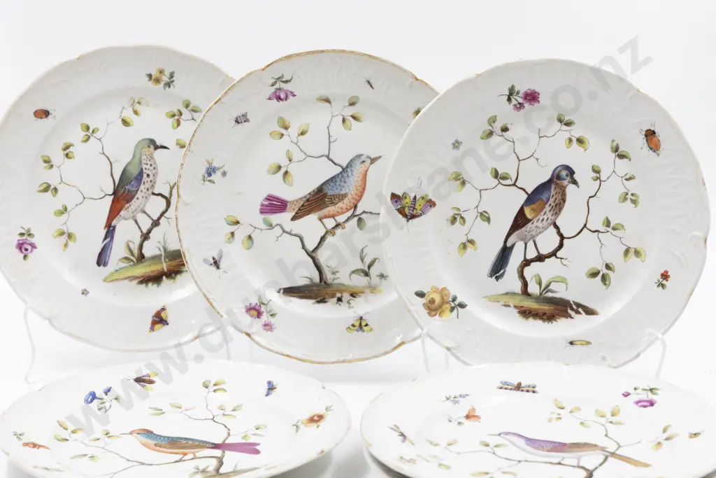 Set of Six C19th Meissen Dessert Plates Image 1++