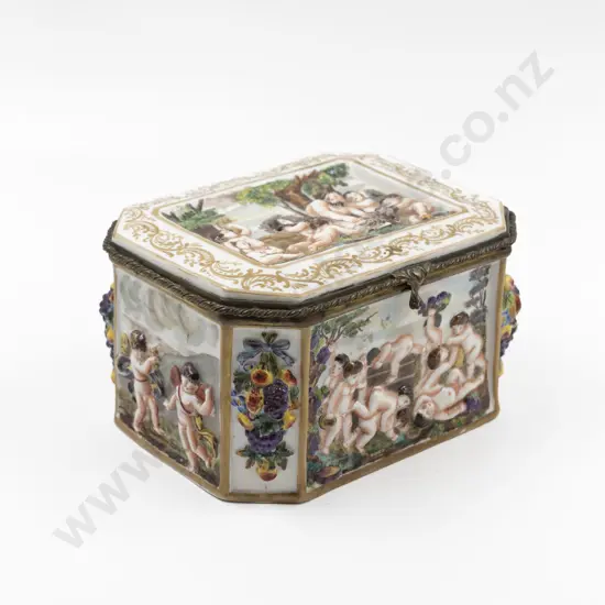 Italian Capodimonte Treasure Box