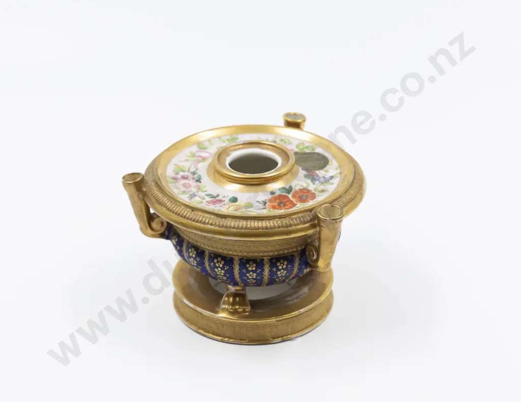 C19th Probably Derby Ink Stand Image 1++