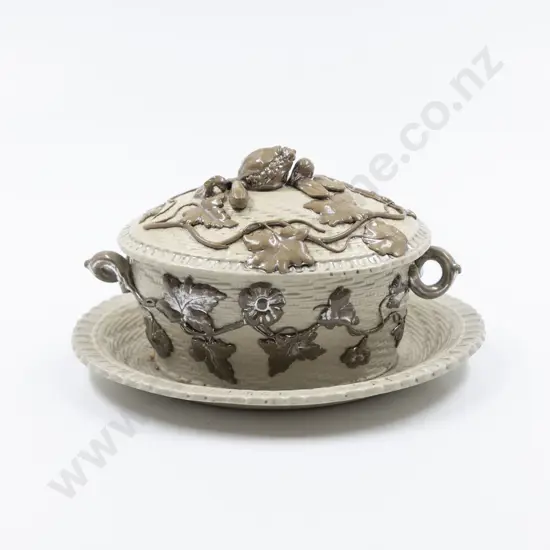 Early C19th English Biscuit Ware Tureen & Cover
