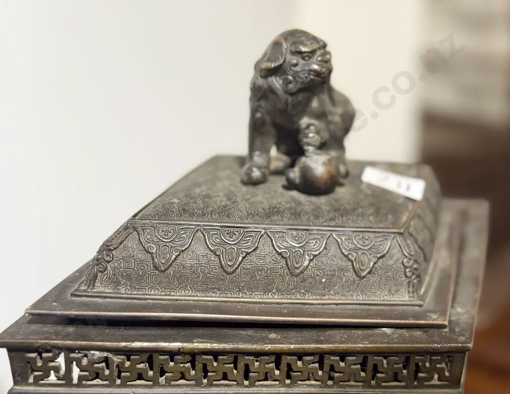 Late C19th Chinese Bronze Censer Image 1++