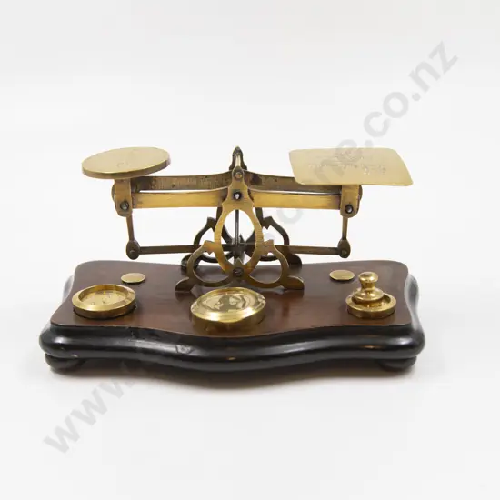 Pair of Victorian Tabletop Postal Scales