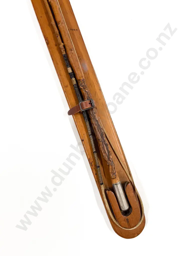 Antique Silver Handled Driving Whip Image 1++