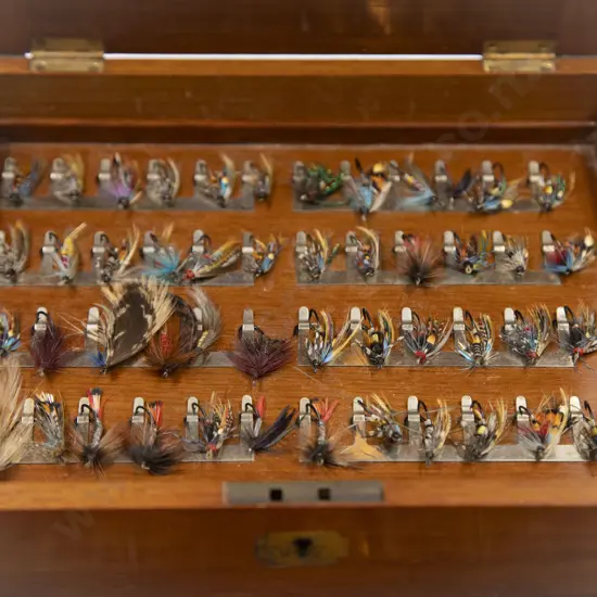 Early C20th Rare Roxburgh Fly Cabinet by Hardy Bros Alnwick Ltd