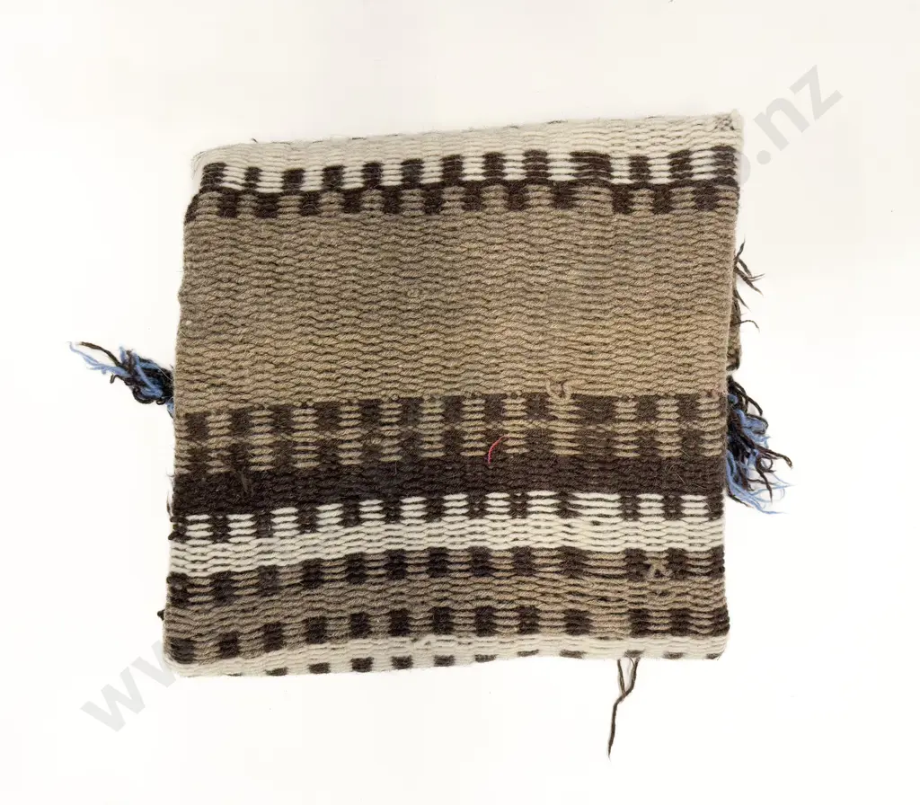 Quantity of Welsh Woollen Blanket Patchwork Squares and Partial Blankets with Wool Wall Hanging Image 1++
