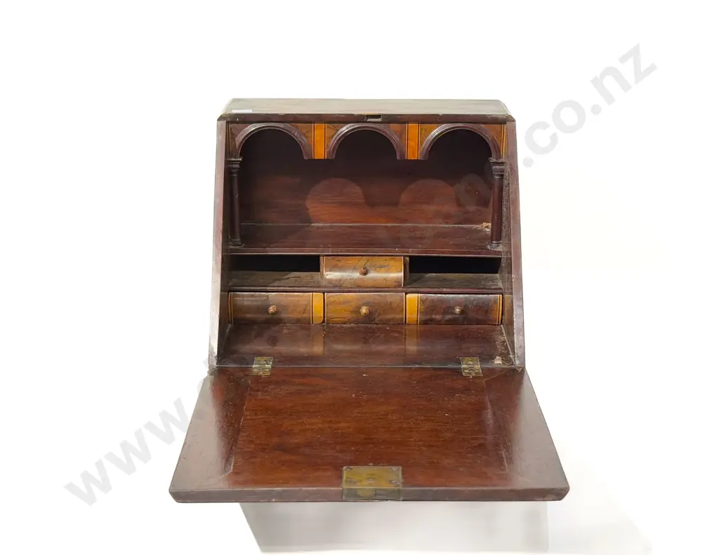 C19th Mahogany Desk Top Writing Slope Image 1++