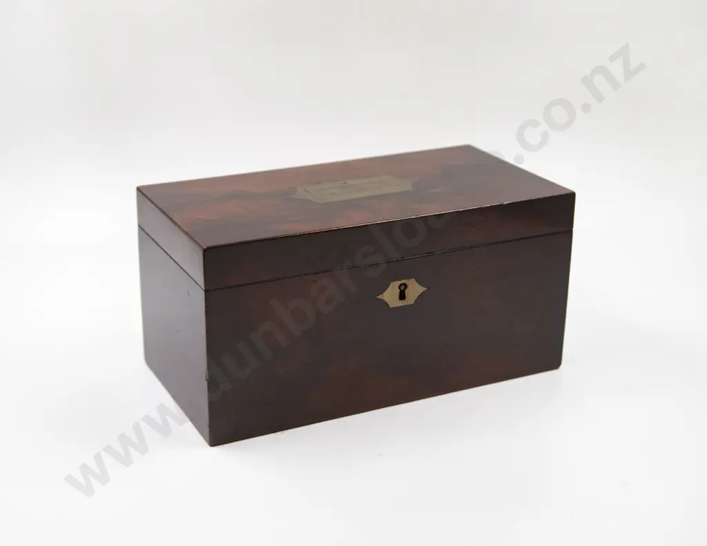 GeoIII Flame Mahogany Tea Caddy Image 1++