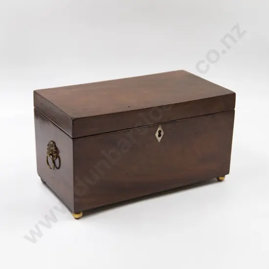 Early Victorian Mahogany Tea Caddy