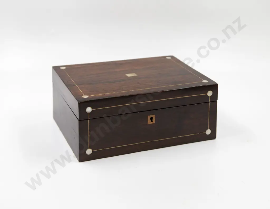 Victorian Rosewood Work Box Image 1++