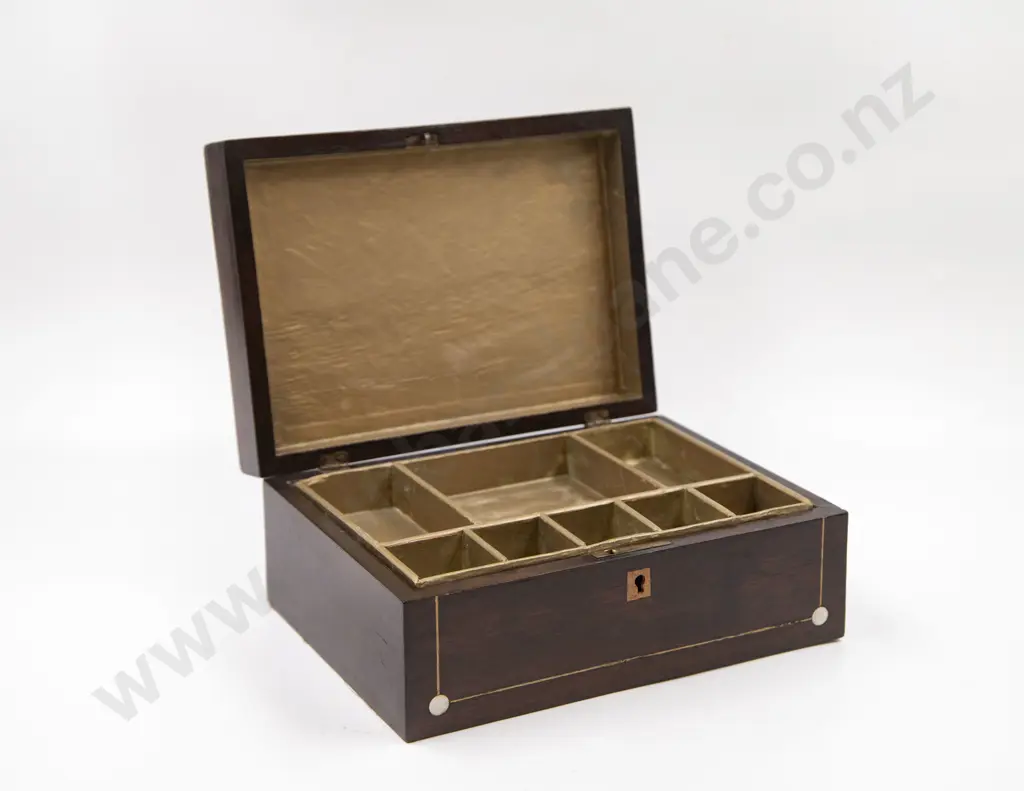 Victorian Rosewood Work Box Image 1++