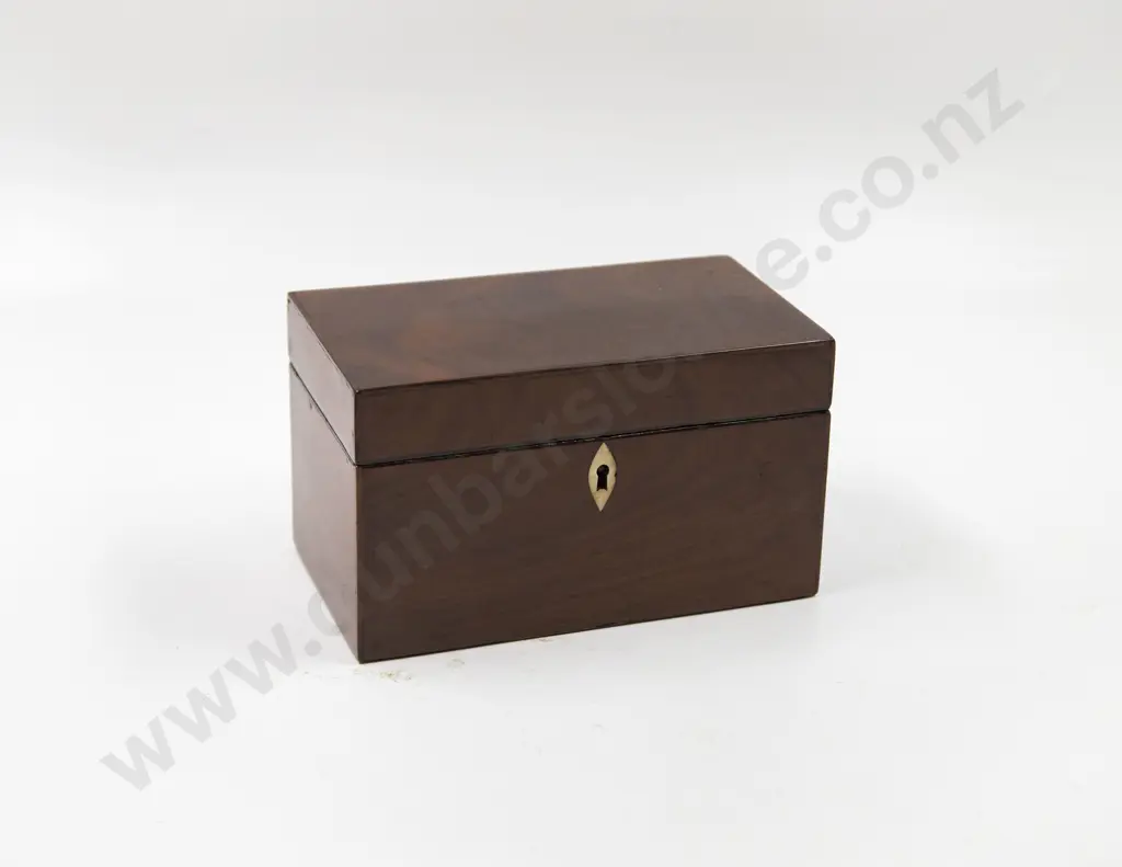Geo III Mahogany Two Section Interior Tea Caddy Image 1++