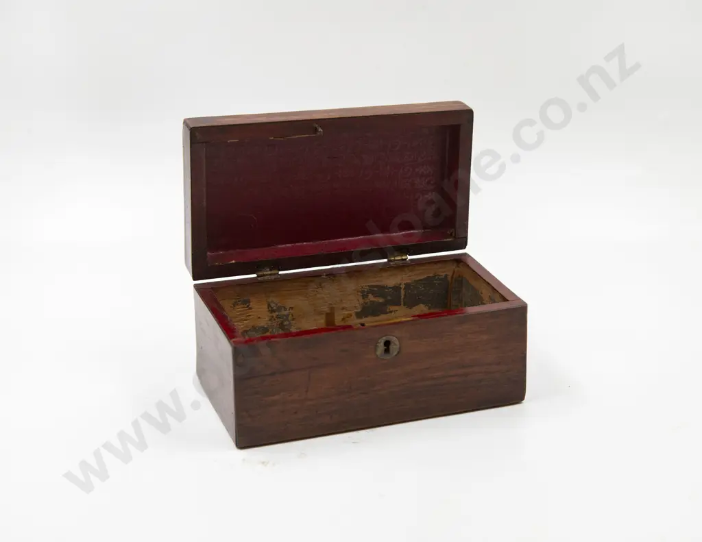 Victorian Mahogany Tea Caddy Box Image 1++