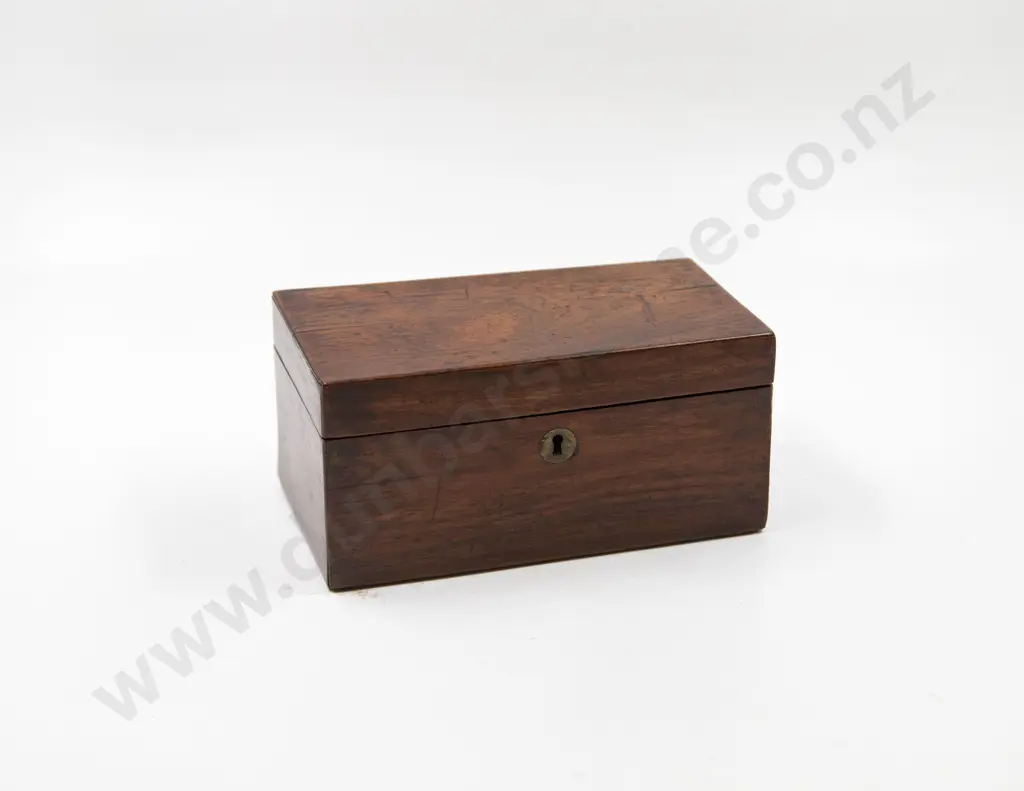 Victorian Mahogany Tea Caddy Box Image 1++