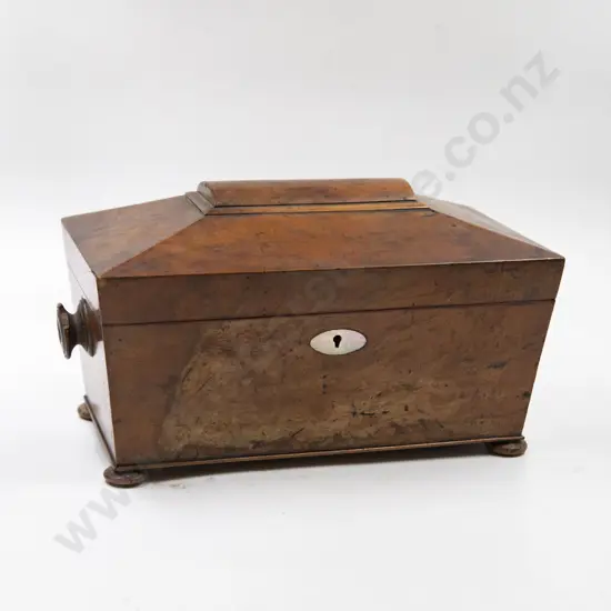 Georgian Faded Mahogany Tea Caddy