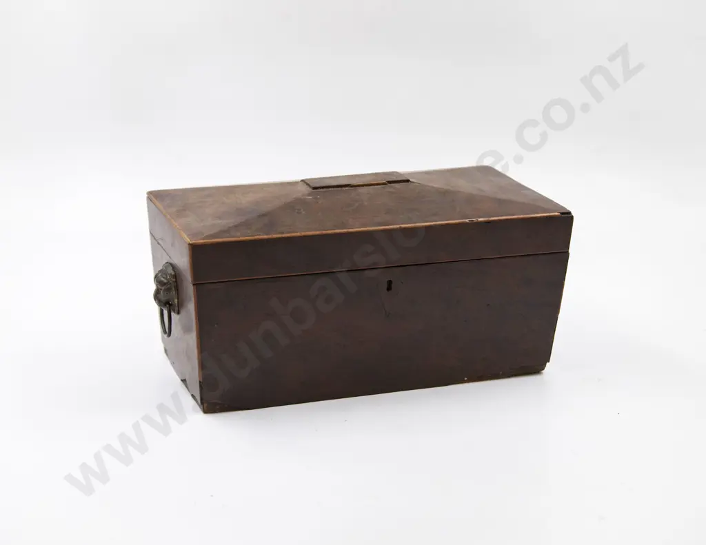 Georgian Faded Mahogany Tea Caddy Image 1++