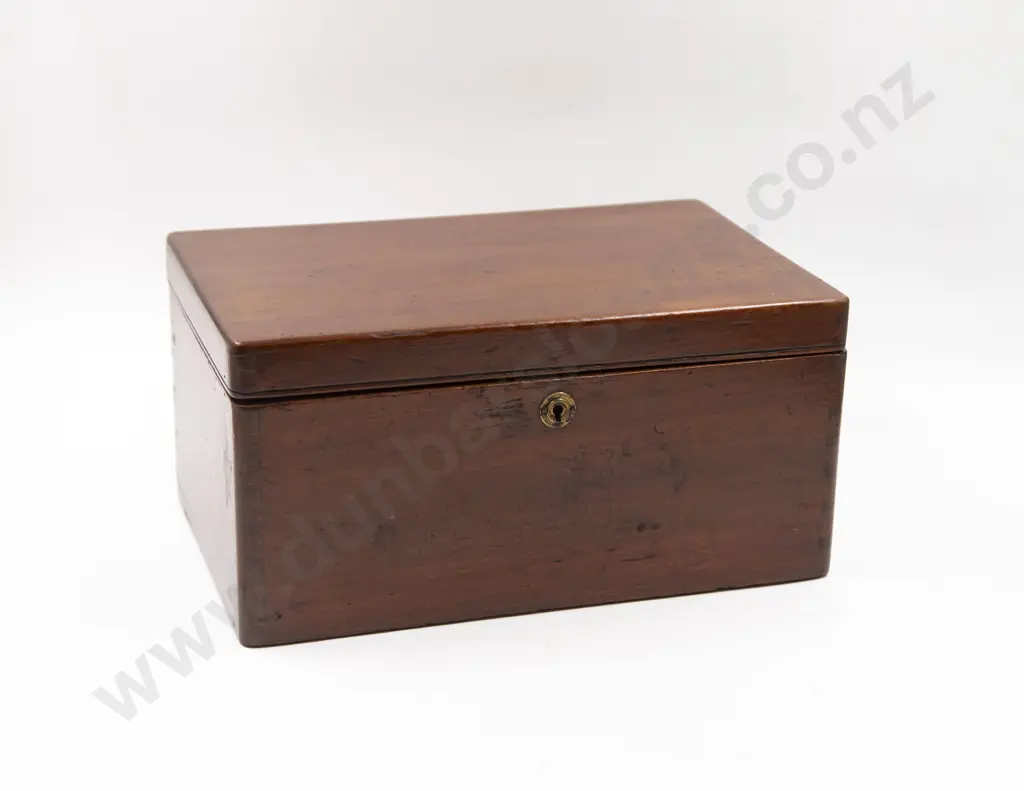 Late Victorian Walnut Work Box Image 1++