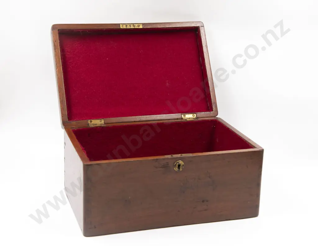 Late Victorian Walnut Work Box Image 1++