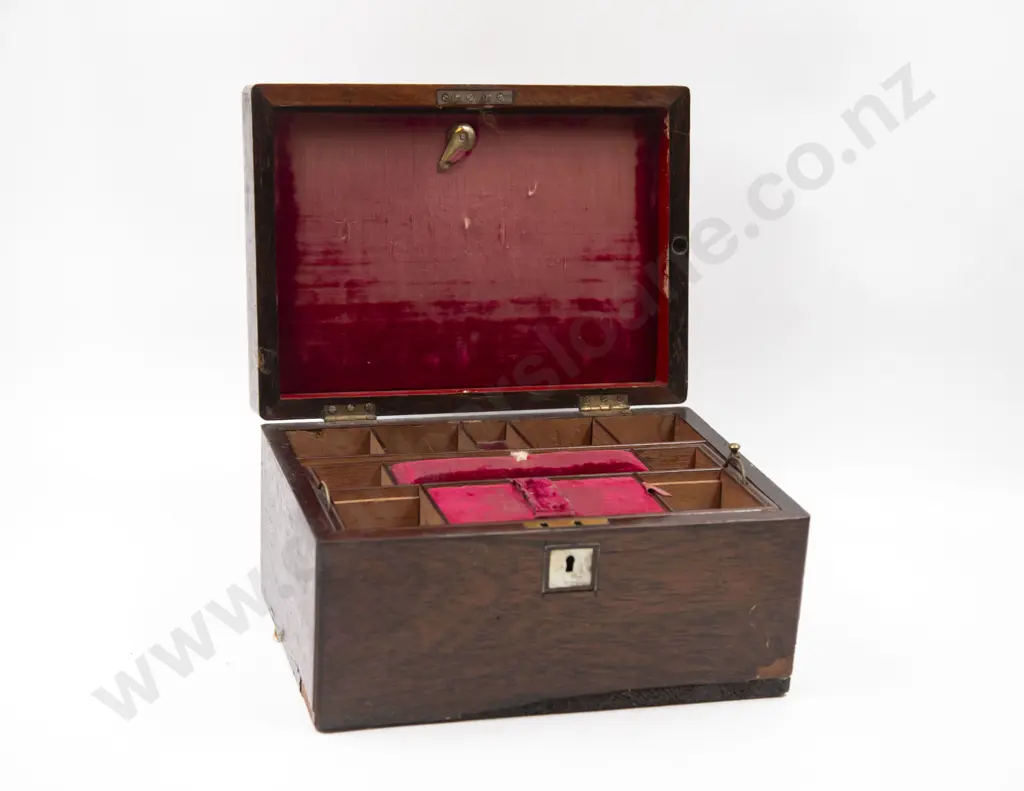 Victorian Rosewood Work Box Image 1++