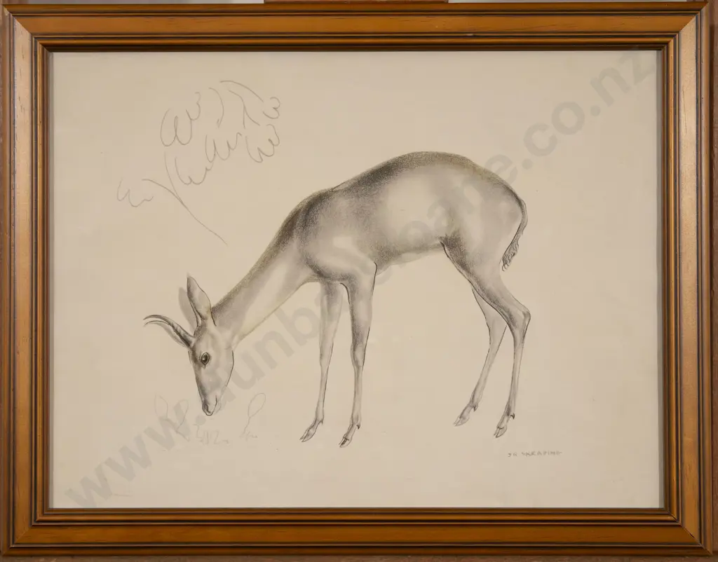 John Rattenbury Skeaping (English 1901 - 1980) - Grazing Antelope Image 1++