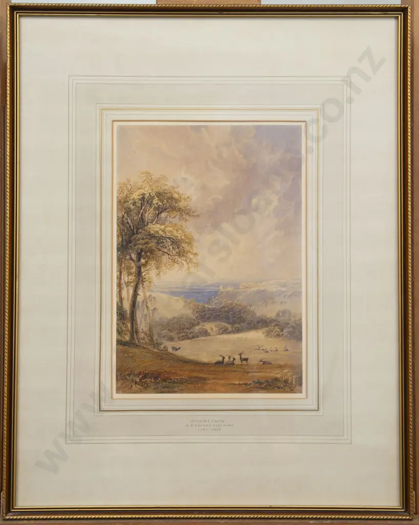 Anthony Van Dyke Copley Fielding (British 1787 - 1855) - Arundel Castle Image 1++